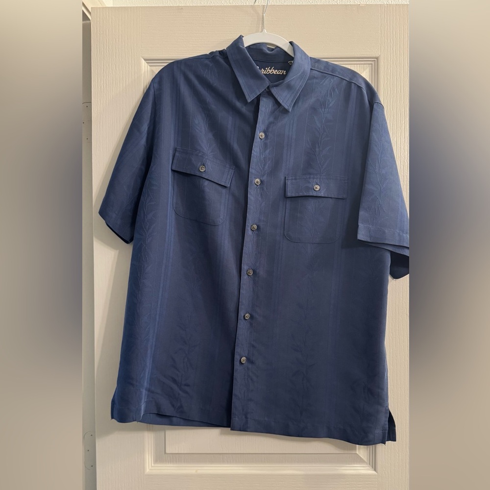 Caribbean Blue Dress Shirt for Men